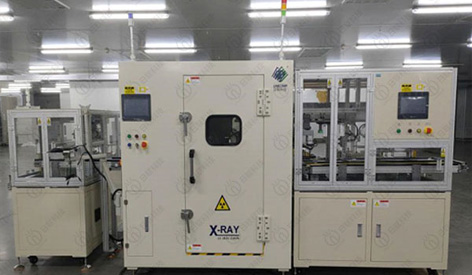 Using Micro-focus X-ray to inspect alignment of Anode and Cathode for polymer Lithium Battery