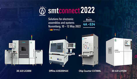Unicomp will showcase latest AXI and SMD Chip Counter X-ray at SMT connect 2022 in Nuremberg Germany